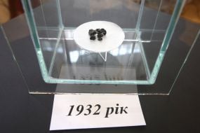 Хлеб времен Голодомора 1932-1933 годов на тарелке