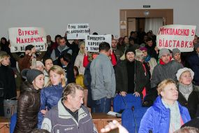 Participants of the action in the big hall of Kherson city council
