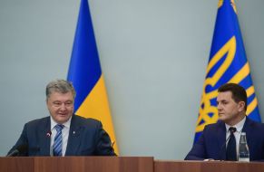 Petro Poroshenko and Alexander Velbivets