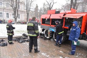 Пожар в здании Львовской областной больницы
