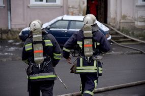 Пожар в здании Львовской областной больницы