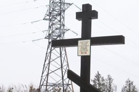 Cross in memory of those who perished in Chernobyl