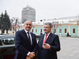 Petro Poroshenko and Andrei Kisk