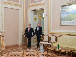 Petro Poroshenko and Andrei Kisk