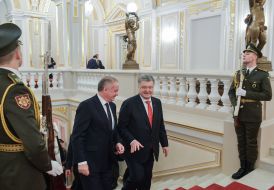 Petro Poroshenko and Andrei Kisk