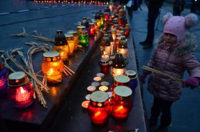 Акция «Зажги свечу памяти» во Львове