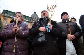 The action "Light a candle of memory" in Lviv