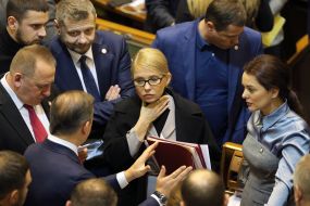 Oleg Lyashko, Yulia Timoshenko, Valeria Zaruzhko and Igor Mosiychuk