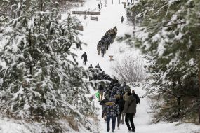 Участники подготовки Национальных дружин на полигоне