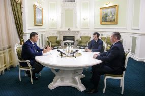 Vladimir Groisman, Yevgeny Kapinus and Andrei Reva