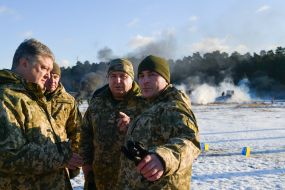 Petro Poroshenko and Stepan Poltorak
