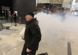 Дым в ТРЦ Ocean Plaza