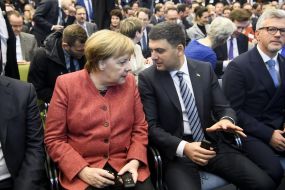 Angela Merkel and Vladimir Groisman