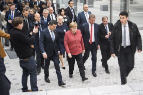 Angela Merkel and Vladimir Groisman