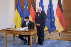 Владимир Гройсман и Франк-Вальтер Штайнмайер