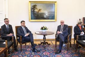 Vladimir Groisman and Frank-Walter Steinmeier