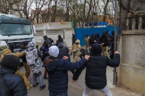 Conflict near the construction site on the Gagarinsky plateau in Odessa