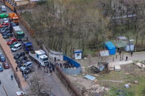 Construction site on the Gagarinsky plateau in Odessa