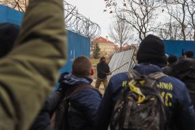 Conflict near the construction site on the Gagarinsky plateau in Odessa