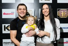 Denis Berynchyk with his family