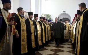 Петр Порошенко и священнослужители