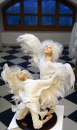 Toy angels at the residence of St. Nicholas
