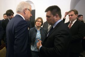 Jacek Chaputovich, Natalia and  Kaplan Pavlo Klimkin 