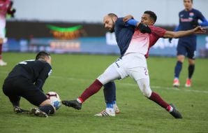 The game moment of the match