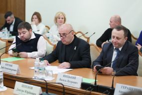 People's Deputies Valery Karpuntsov, Yuri Buglak and Vasyl Yanitsky