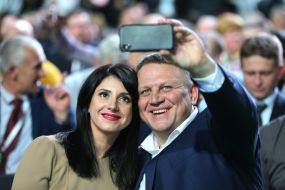 Oleksandr Shevchenko with his wife Tatyana