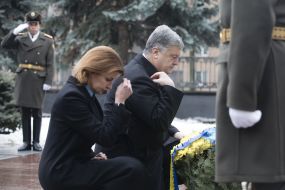 Petro Poroshenko with his wife Marina