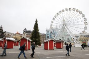 Christmas tree and fabulous houses