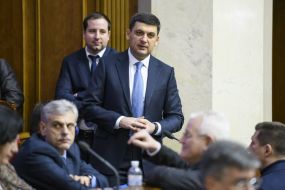 Vladimir Groysman and Alexander Saenko