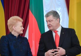 Dalia Grybauskaite and Petro Poroshenko