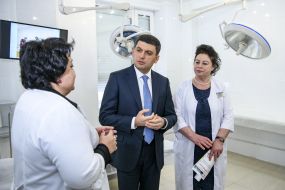 Vladimir Groysman and Tatiana Pehno