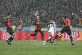 The game moment of the match