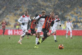 The game moment of the match