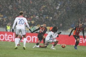 The game moment of the match
