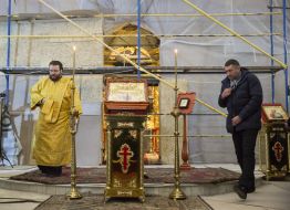 The first service of the Ecumenical Patriarchate in St. Andrew's Church