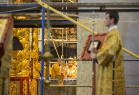 The first service of the Ecumenical Patriarchate in St. Andrew's Church