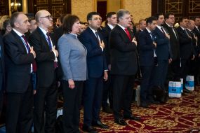 Vladimir Groisman, Petro Poroshenko and Valentina Danyshevskaya