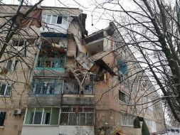 The consequences of an explosion in a residential building in Fastov
