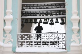 Ringer on the bell tower of St. Sophia Cathedral