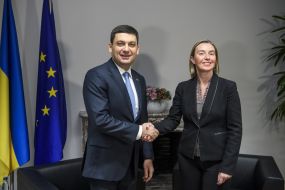 Volodymyr Groisman and Federika Mogerini