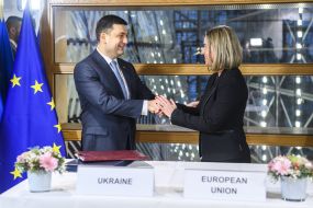 Volodymyr Groisman and Federika Mogerini