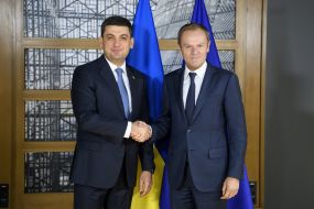 Vladimir Groisman and Donald Tusk