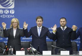 Lyudmila Denisova, Ilya Novikov and Edem Semedliaev