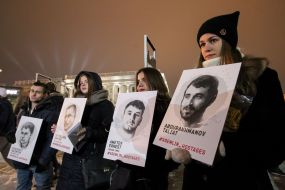 The action "Remember those who are in captivity"