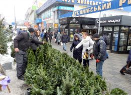 Christmas bazaar in Kiev