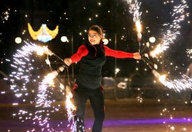 Ice-fire show